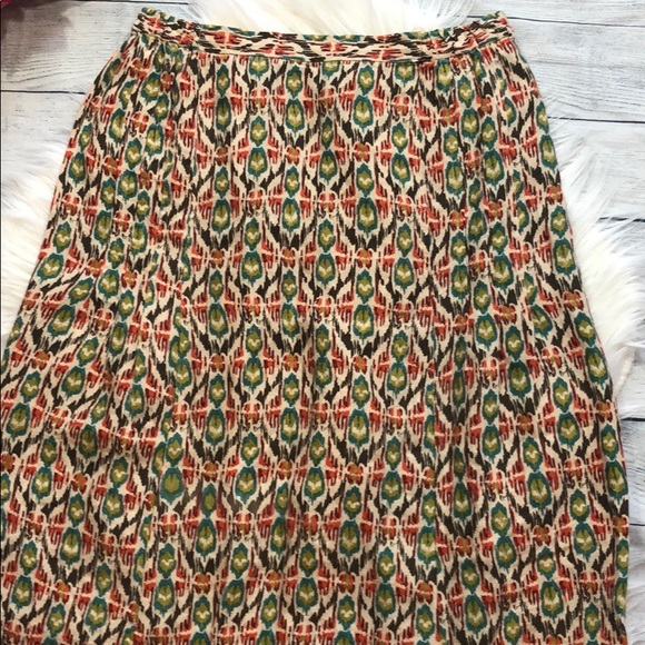 Sundance Patterned Scalloped Edge Maxi Skirt - Picture 6 of 8